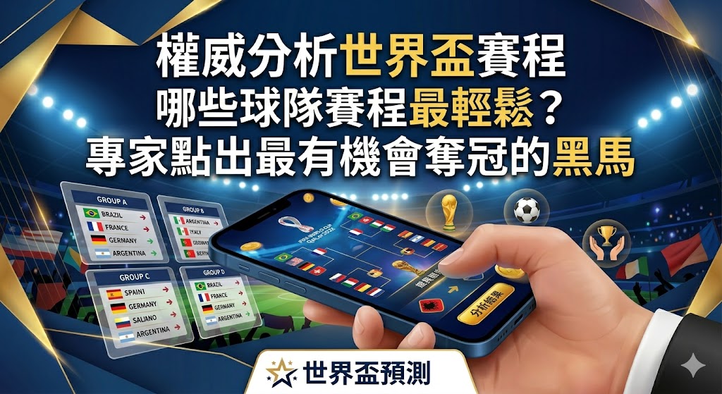 權威分析世界盃賽程：哪些球隊賽程最輕鬆？專家點出最有機會奪冠的黑馬